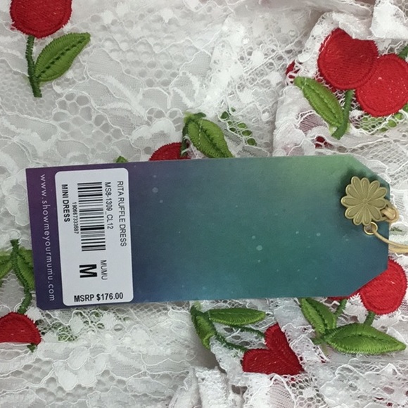 NWT Show Me Your Mumu Ruffle Off Shoulder Dress - Picture 7 of 7